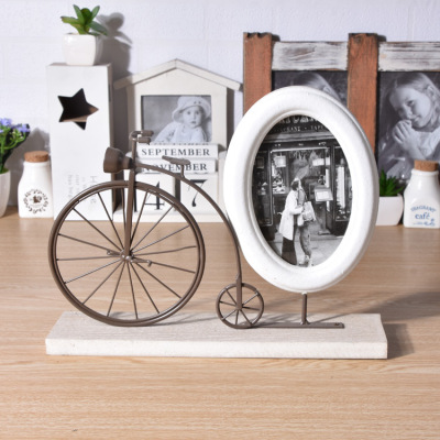 European-Style Iron Photo Frame Bicycle Iron Table Decoration Creative Home Decoration Special Offer Zakka Groceries Wholesale