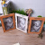 European-Style Wood Folding Photo Frame Retro Distressed Photo Frame Creative Home Studio Decoration Props Wholesale Custom