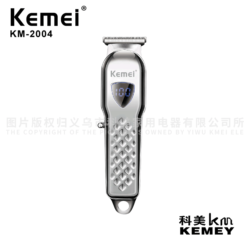Cross-Border Factory Direct Sales Electric Clipper Kemei Electric Clipper KM-2004 Electric Hair Clipper Rechargeable Electric Clipper