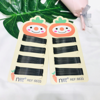 Orange Card Black gang si jia Barrettes Black Hairpin Updo Hairpin Barrettes Clip