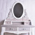 European Style Dresser Small Apartment Bedroom Dressing Mirror Fashion Princess Mirror Makeup Table Pure White Home Decoration Wholesale