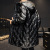 Glossy down Jacket Men's Mid-Length Winter New Korean Trendy Handsome Men's Thickened Hooded Jacket