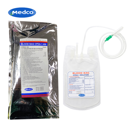 medical blood bag disposable blood transfusion bag single connection blood bag