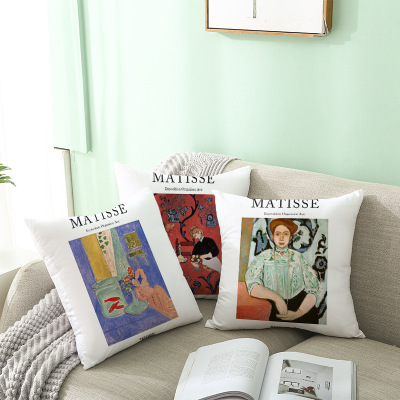 2020 Matisse Oil Painting Series Pillow Cover Home Sofa Cushion Cushion Cover Wholesale Customized One Piece Dropshipping