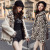 Double-Sided Wear Leopard Splicing Baggy Coat Women's Autumn and Winter Small Fashion Short Lamb Wool Fur and Leather Overcoat