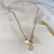 INS Cold Style Graceful and Fashionable Clavicle Chain Necklace Korean Fashion Pearl Heart Chain Necklace Snake Bones Chain Women