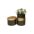 High-End Gold, Gilding round Three-Piece Set Flower Pot