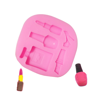 DIY Baking Perfume Bottle Lipstick High Heels Fondant Mold Baking Cake Mold Clay Silicone Mold