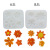 DIY Baking 4-Hole Small Flower Collection Fondant Cake Chocolate Mold Pastry Baking Biscuit Silicone Mold