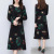 Large Size Mom's Clothing Overknee Dress 2020 nian Fall Winter Fashion Loose Slim Looking Base Female Fairlady Dress