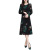 Large Size Mom's Clothing Overknee Dress 2020 nian Fall Winter Fashion Loose Slim Looking Base Female Fairlady Dress