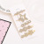 Korean Style Internet Celebrity Dongdaemun Feather Alloy Barrettes 6-Piece Set Scissors Pearl Hairpin Clip Grip Duckbill Clip