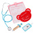 Children's Wooden Simulation Cloth Bag Medicine Box Baby Boys and Girls Play House Simulation Doctor Injection Toy Gift