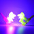 Factory Direct Sales Luminous Keychain LED Flash Dinosaur with Whistle Gift Electronic Luminous Toy Pendant Gift