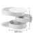 Dresser Rotating Jewelry Storage Box Girls' Multi-Layer Earring Ring Necklace Jewelry Display Stand Desktop Finishing Box