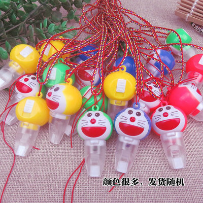 Factory Direct Sales Luminous Pokonyan Whistle Key Ring Light Pendant WeChat Night Market Push Gift Pendant