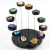 High-End Transparent Acrylic 3 round Seat 12 round Seat Doll Jewelry Ring Jewelry Boutique Display Stand Organic Glass