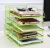 Desktop Office Supplies Creative File Holder Document Rack Stacked Multi-Layer Storage Bookshelf Metal One-Layer Price