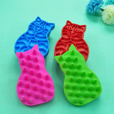 Factory Direct Sales Pet Cartoon Mini Comb Hair Removal Cleaning Brush Beauty Bath Massager Dogs and Cats Dedicated
