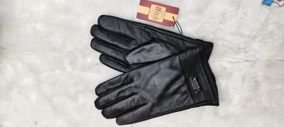 Tiger King Genuine Leather Winter Fleece Lined Padded Warm Keeping Riding Motorbike Gloves