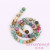 Color String Beads Materials DIY Handmade Jewelry Accessories Bracelet String Necklace Polymer Clay round Beads Scattered Beads Mixed Color