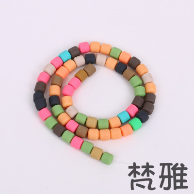 Colorful Polymer Clay Sheet Beads Spacer Gasket Spacer Beads Beaded DIY Bracelet String Beads Polymer Clay Pieces Decorative Pendant