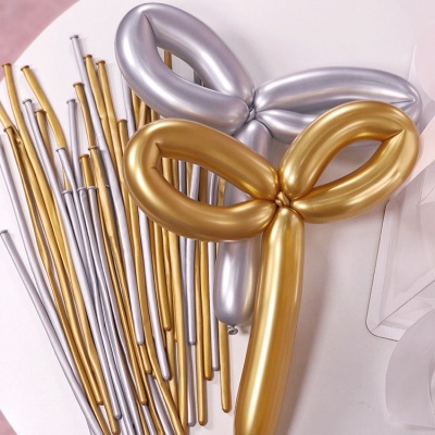 260 Chrome Metal Long Magic Balloon Birthday Party Wedding Variety of Shapes Magic Balloon Wholesale