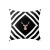 Yl189 Nordic Fashion Simple Black and White Pillow Cover Peach Skin Fabric Sofa Cushion Office Cushion Back Seat Cushion