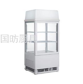 58L/68L/78L/98L Air-Cooled Commercial Four-Side Transparent Glass Refrigerated Display Cabinet
