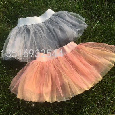 0-3 Years Old Skirt Baby Tutu Skirt Mesh Group Europe and America Cross Border Supply Girl's Skirt Cotton Lining Gauze Skirt