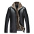 Autumn and Winter Leather Coat Men's PU Leather Coat Fleece-Lined Thickened Fur Integrated Dad's Casual Leather Jacket  