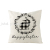 Easter Pillow Cover Custom Black-and-White Checkered Linen Throw Pillowcase Office Sofas Cushion Cover Cross-Border Hot Sale