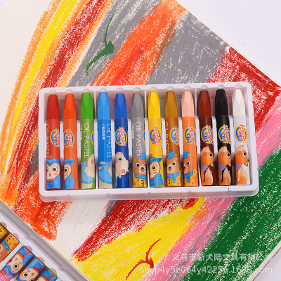 Painted Er You Crayon 905 12-Color Environmental Protection Washable Customizable Art Painting Colorful Cartoon