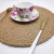 Factory Direct Sales European-Style Hemp Rope Hand-Woven Cotton and Linen Anti-Scald Insulation Placemat Tea Mat Coaster Jute Casserole Mat