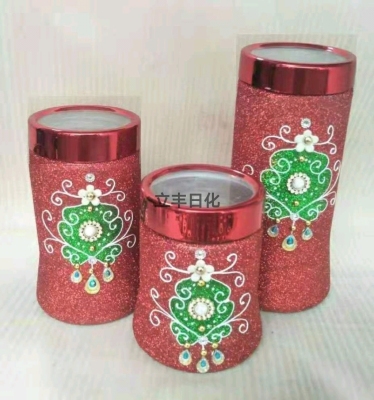 Christmas Series Glass Storage Jar