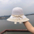 Hat Internet Popular Summer Lace Bow Beach Straw Hat Female Korean Style Fresh Holiday Summer Hat Sun Protection Sun Hat