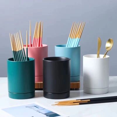 Hotel/Household Ceramic Matte Glaze Chopsticks Holder