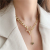 Korean-Style Chain Five-Pointed Star Necklace Japanese and Korean Short All-Match Necklace Sweater with Clavicle Chain