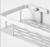 Storage Rack Alumimum Single-Layer Bathroom Tray Rectangular Storage Rack Shower Gel Frame Cosmetics Shelf