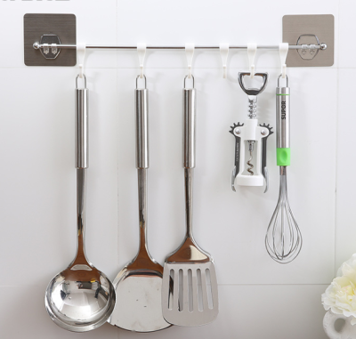 Punch-Free Suction Cup Stainless Steel Towel Rack Kitchen Seamless Suction Wall Towel Rack Hook