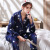 Island Velvet 320G Couple Pajamas Set Couple Home Wear Cute Cartoon Autumn and Winter Thermal Pajamas