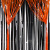 New Halloween Decoration Black Orange Tinsel Curtain Halloween Scene Layout Party Decoration Props Tinsel Curtain