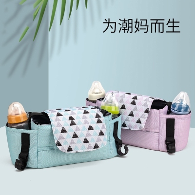 Factory Wholesale Baby Stroller Storage Bag Fashion Simple Small Mummy Bag out Trailer Multifunctional Baby Bag
