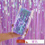 1*3 M Holiday Party Decorative Candy Tinsel Curtain Photography Background Wall Scene Layout Candy Color Tinsel Curtain