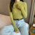 Woolen Sweater Top Women's Autumn and Winter 2020 New Bottoming Shirt Slim Fit Inner Wear Slimming and Tight Mock Neck Sweater