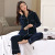 Autumn Women's Pure Cotton Long Sleeve Pajamas Korean Style Simple Cardigan Lapel Cotton Homewear Suit OEM