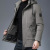 Winter New Warm Coat Men's down Cotton-Padded Coat Thickened Detachable Hat Mid-Length Cotton-Padded Coat Casual Coat