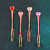 Retro Butterfly Coffee Spoon Stirring Spoon with Diamond Hanging Spoon Factory Direct Sales Support Customization