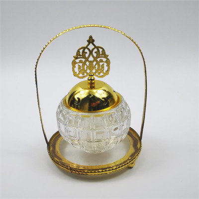 Home Furnishings Crystal Incense Burner Incense Burner Incense Burner Charcoal Burner Muslim Halal Arab Factory Direct Sales