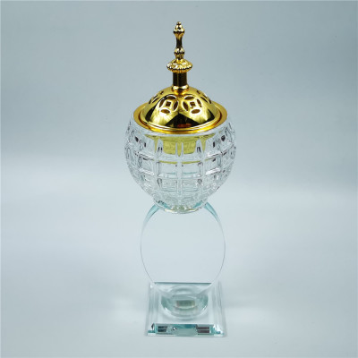 Home Furnishings Crystal Incense Burner Incense Burner Incense Burner Charcoal Burner Muslim Halal Arab Factory Direct Sales